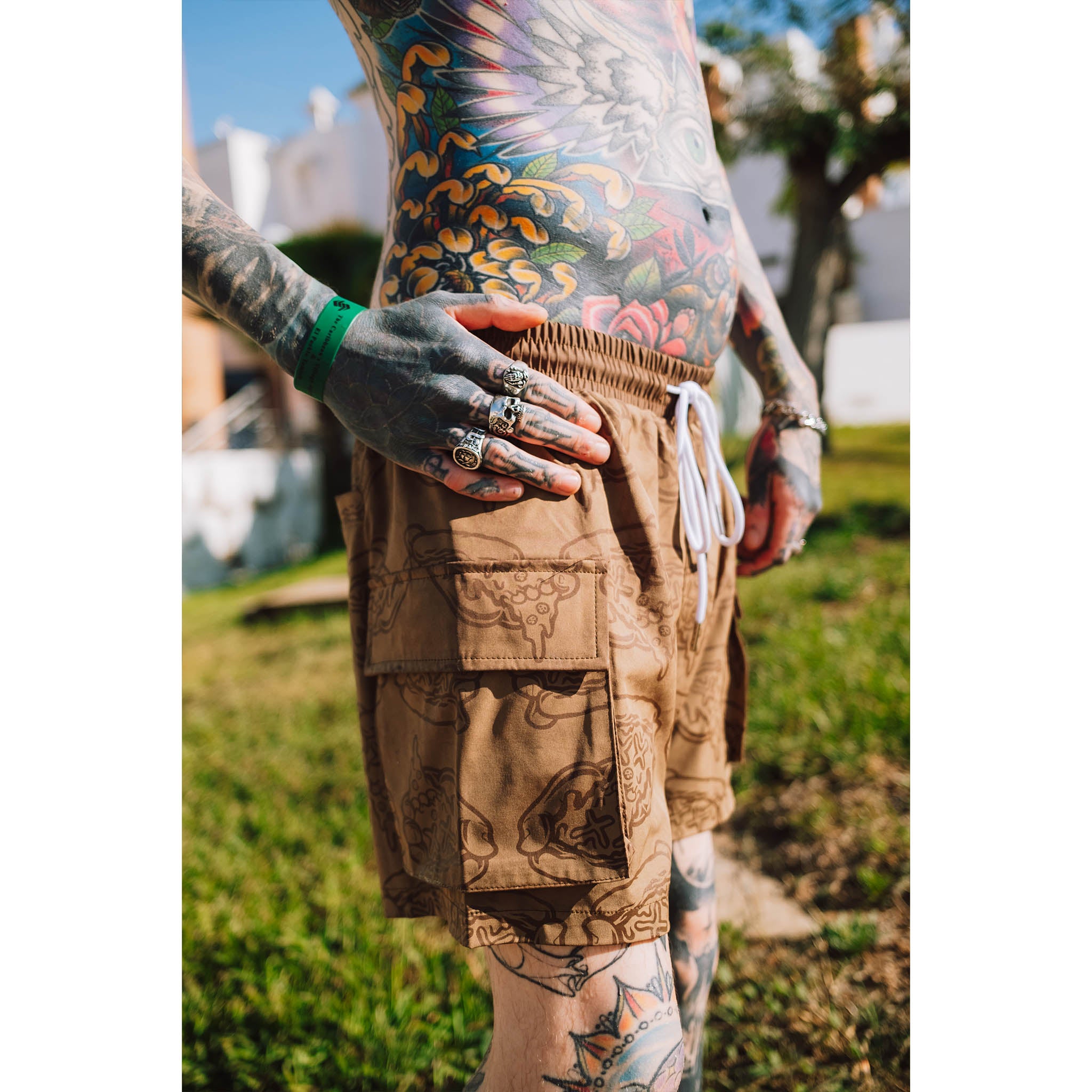 Dead Pizza Water Reactive Shorts