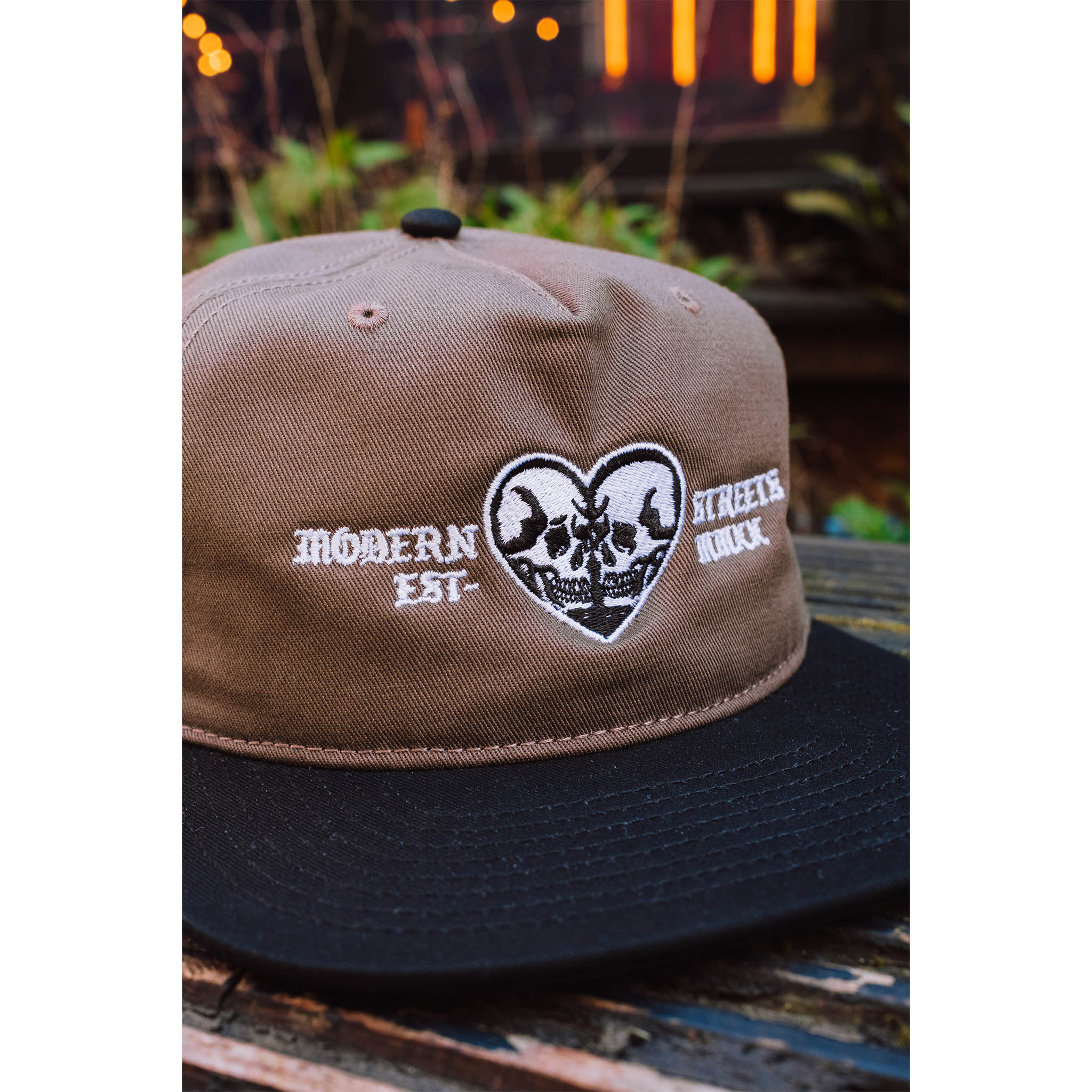 Skull Heart Two-Tone Cap