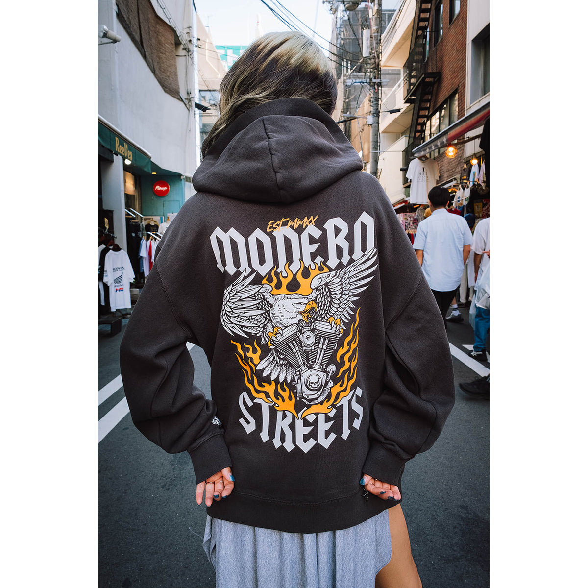 Born To Ride Faded Hoodie