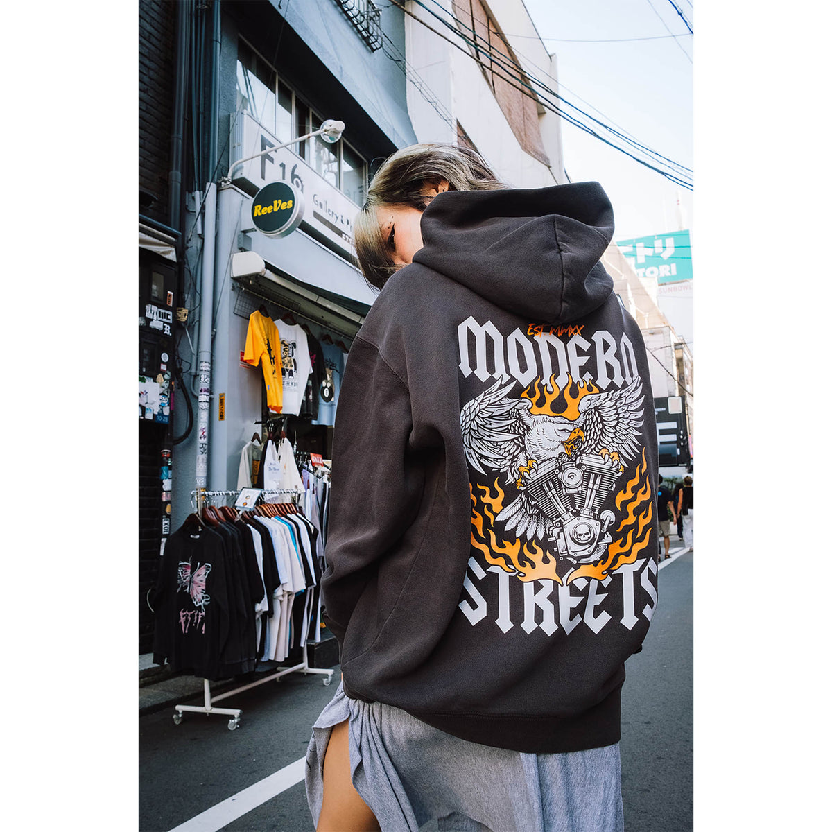 Born To Ride Faded Hoodie