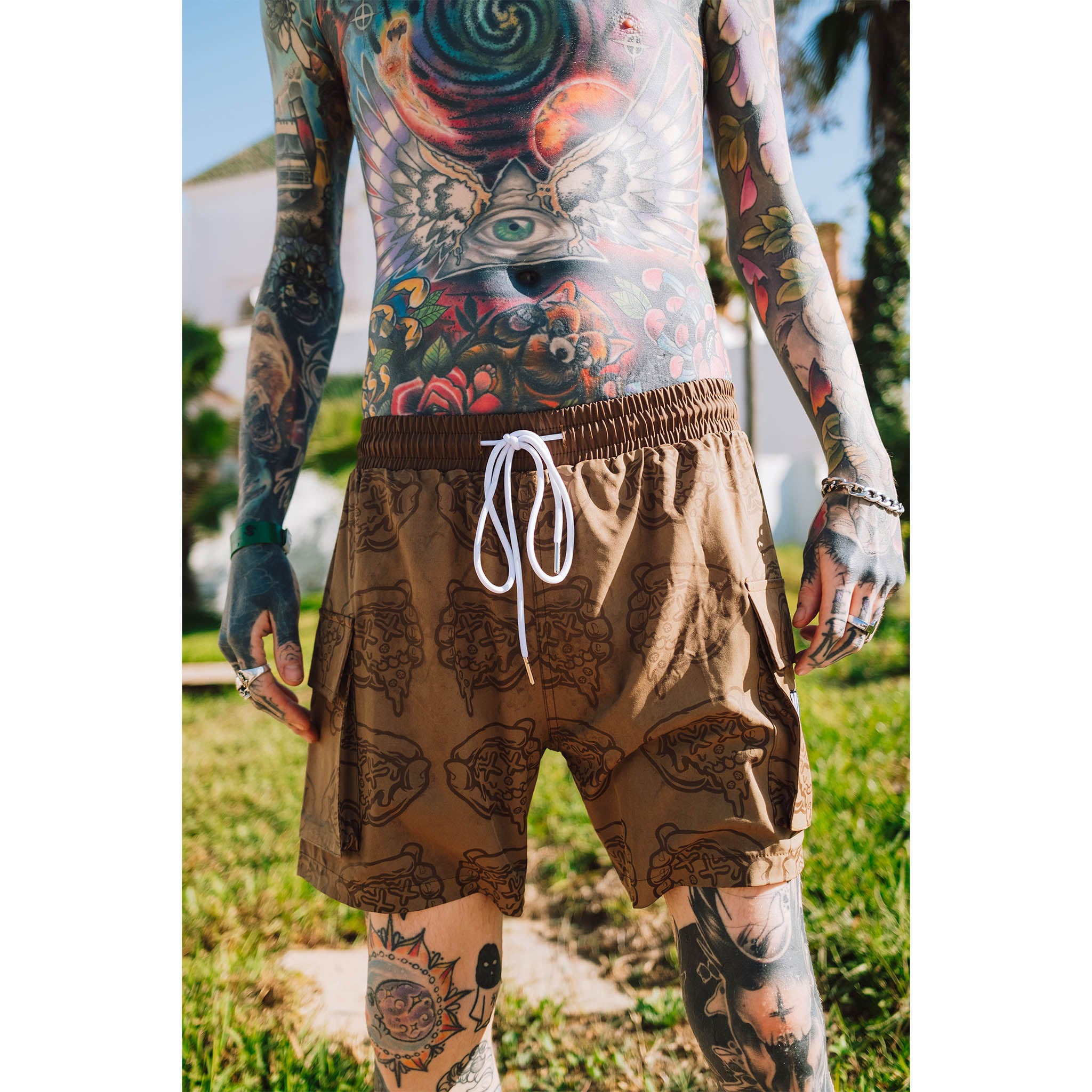 Dead Pizza Water Reactive Shorts