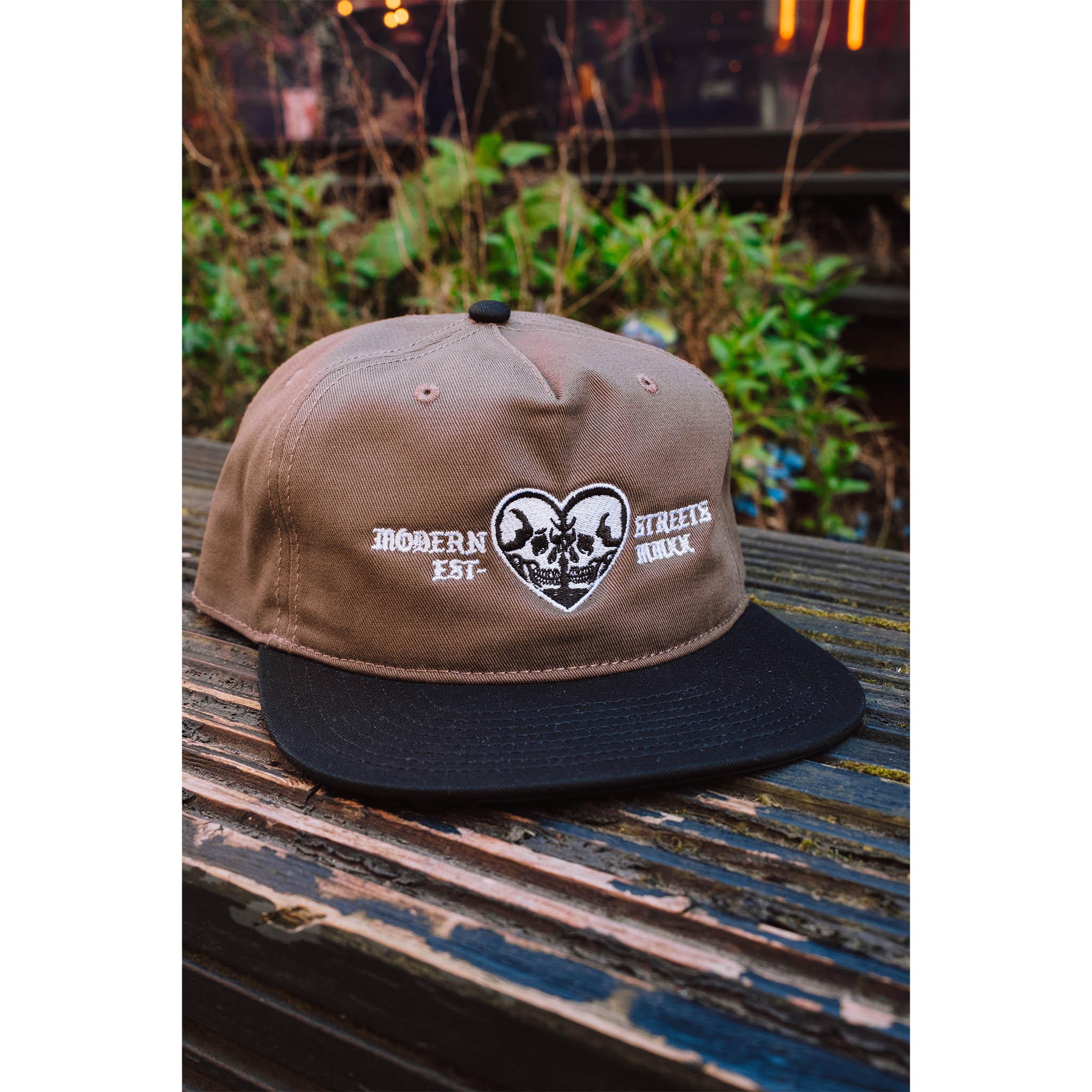 Skull Heart Two-Tone Cap