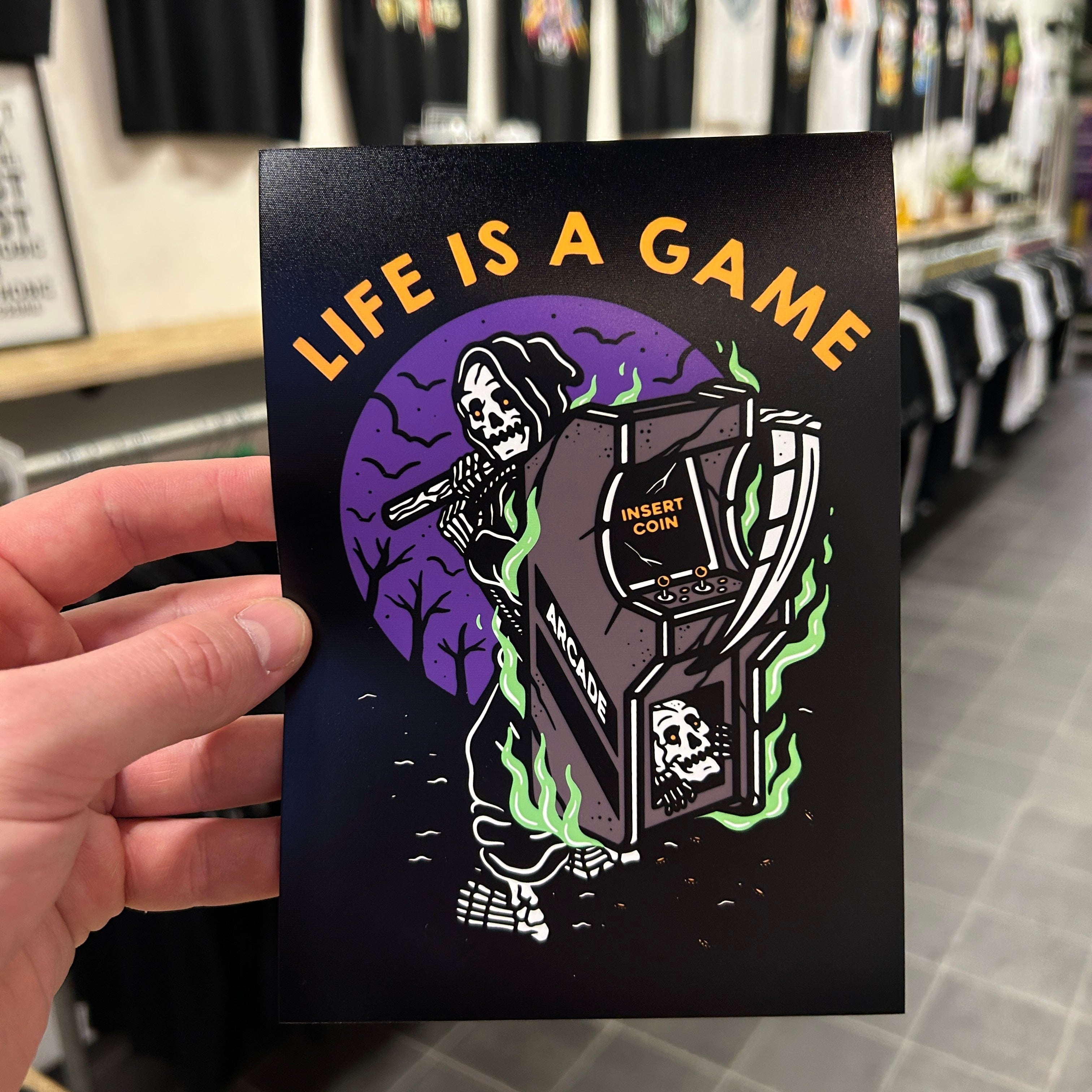 7x5 Art Print - Life Is A Game