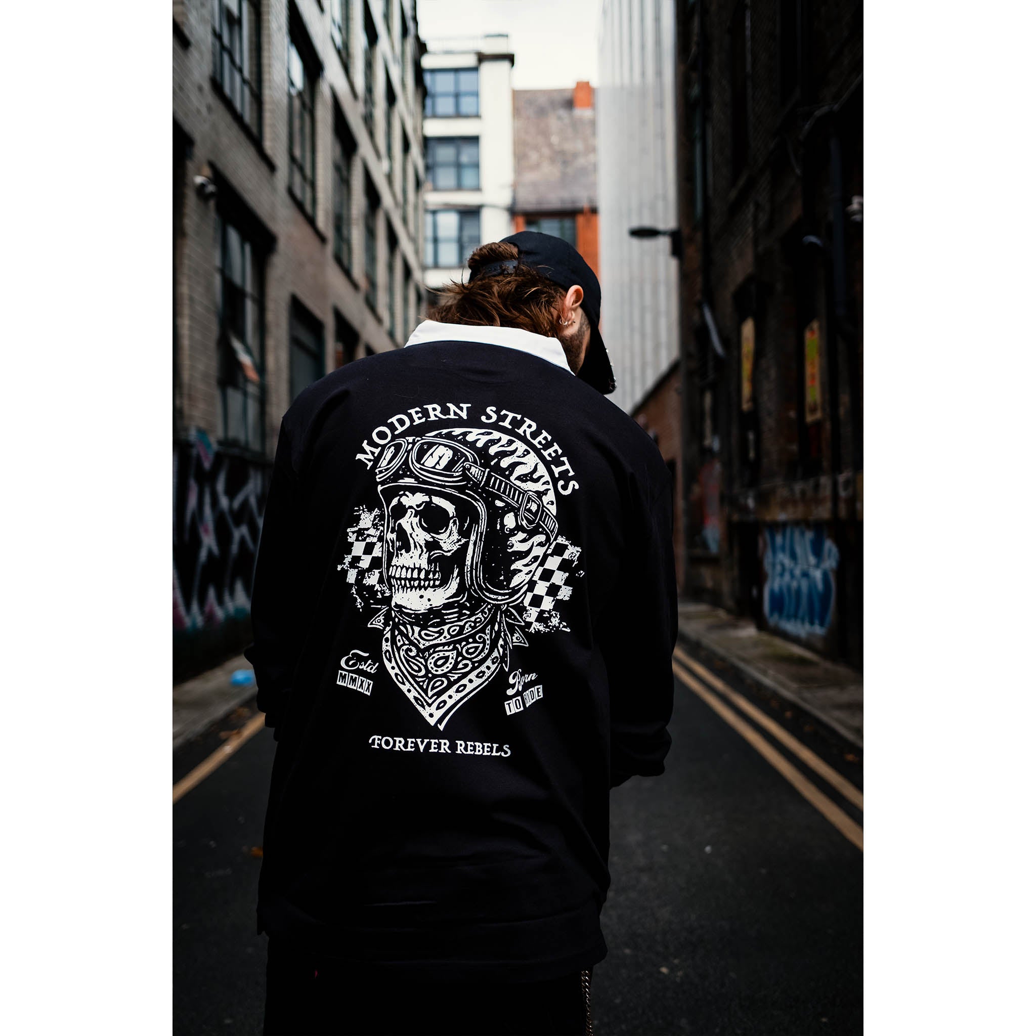 Forever Rebels Long-Sleeve Rugby Shirt