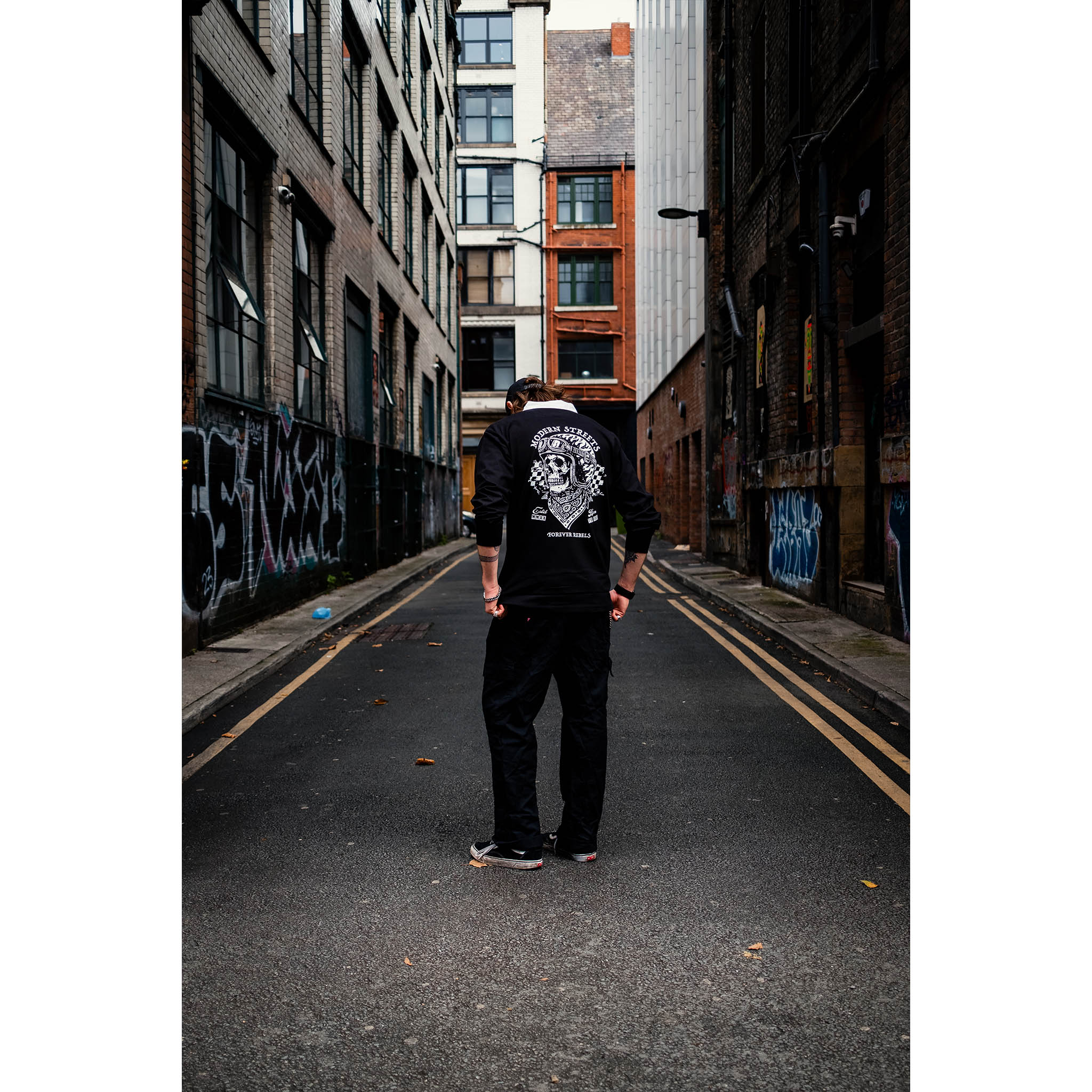 Forever Rebels Long-Sleeve Rugby Shirt