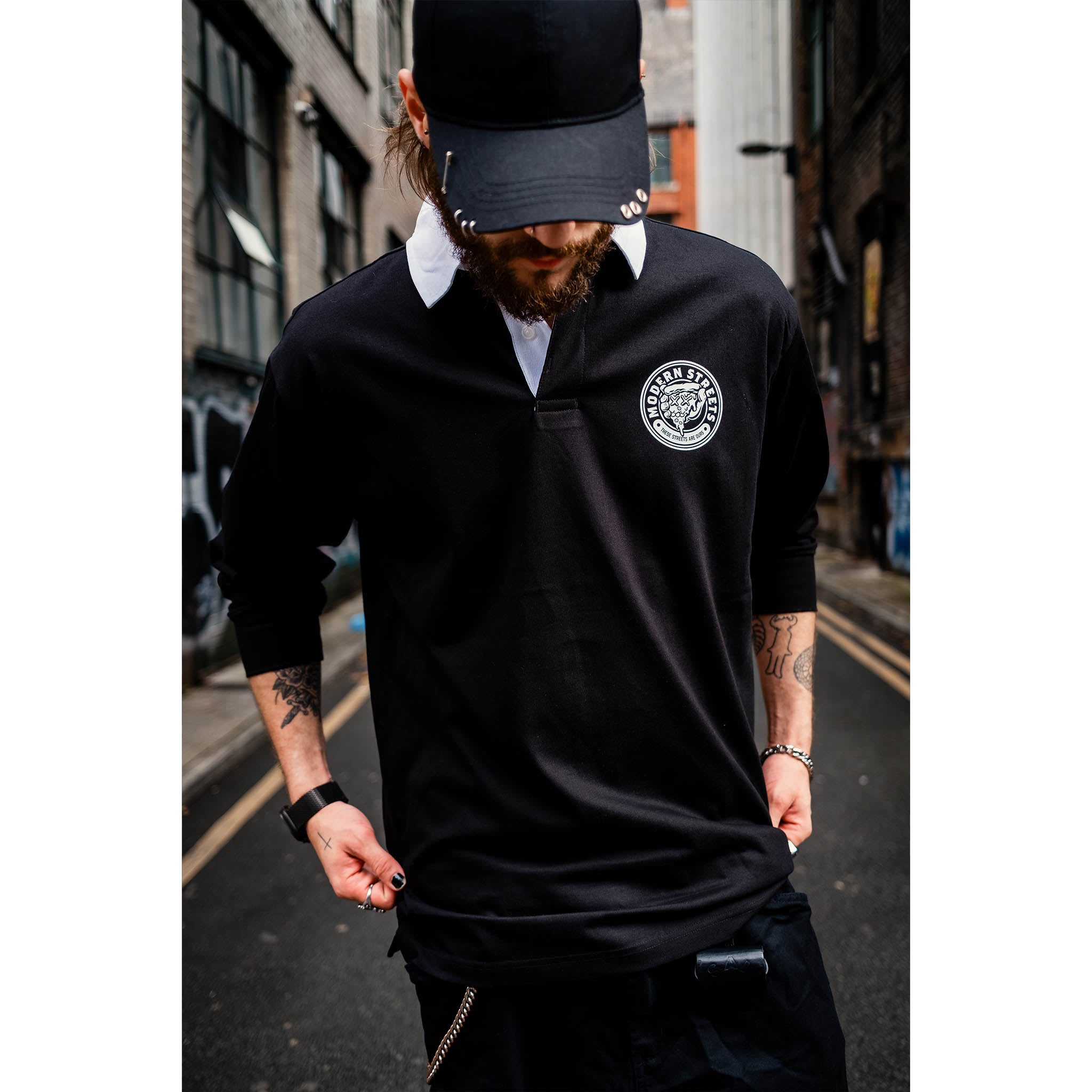 Forever Rebels Long-Sleeve Rugby Shirt