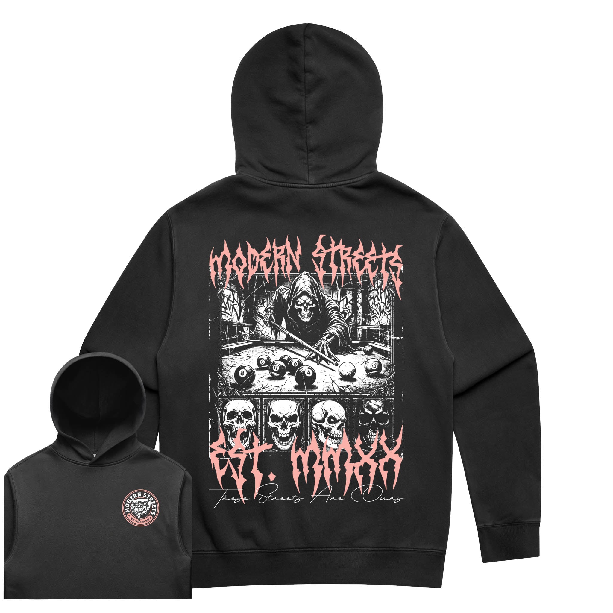 Play With Death Faded Hoodie