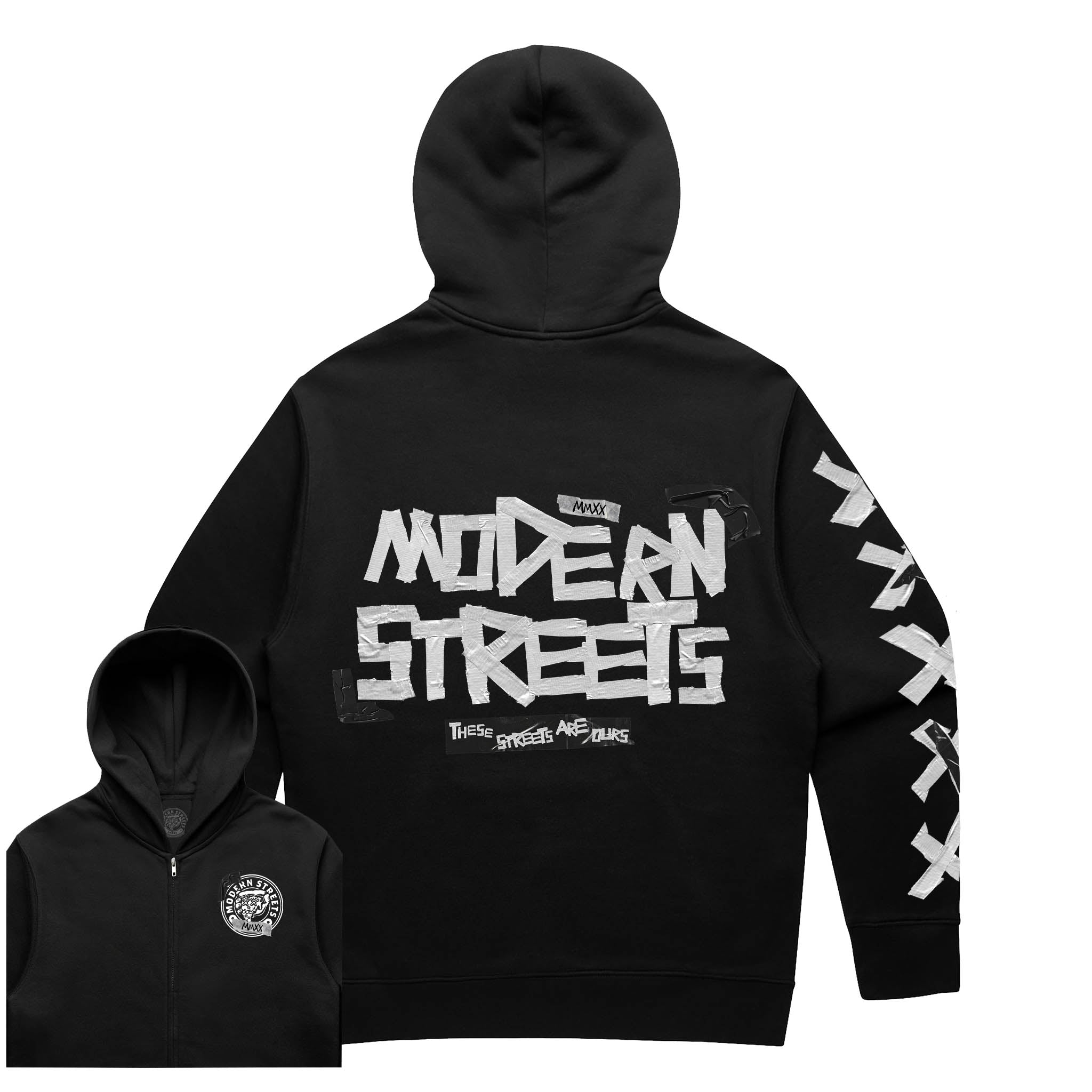 Tape Zip Hoodie*