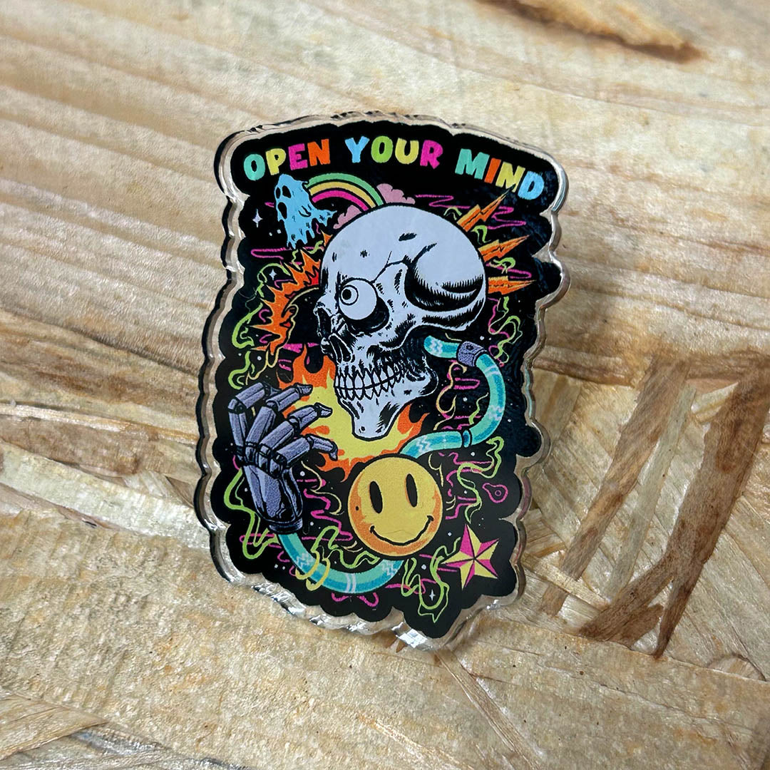 Open Your Mind Pin Badge