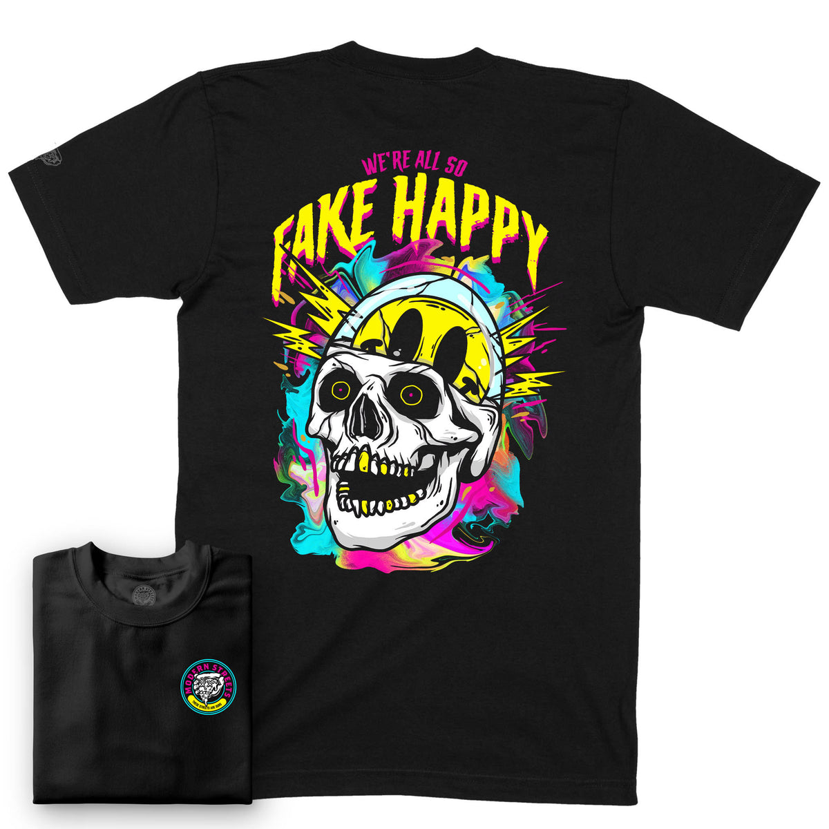 Fake Happy Short-Sleeve T-Shirt